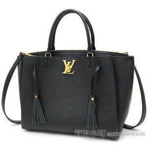 Louis Vuitton Lockmeto Noir Black Tote Bag Parnassus calfskin twist leather